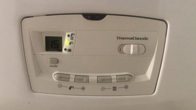 La presión correcta de la caldera de casa.