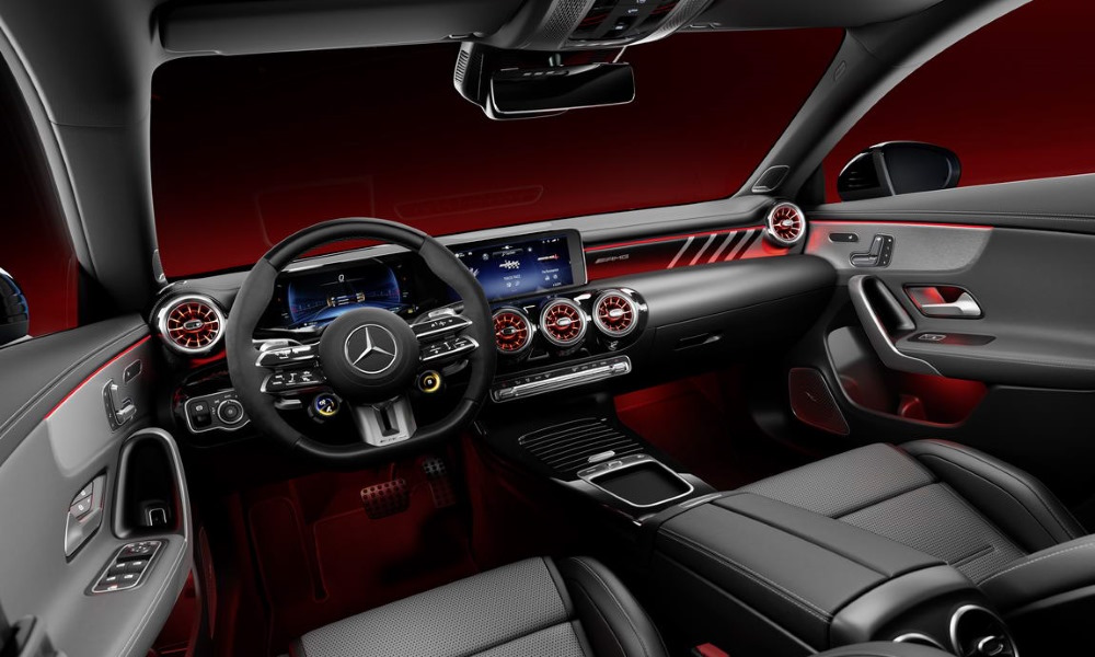 Mercedes AMG CLA y Shooting Brake 2023 salpicadero - Fuente: revista Motor Mundial