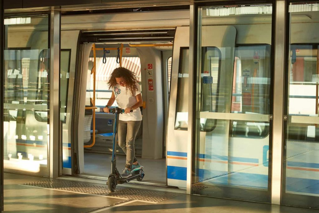 patinete metro madrid