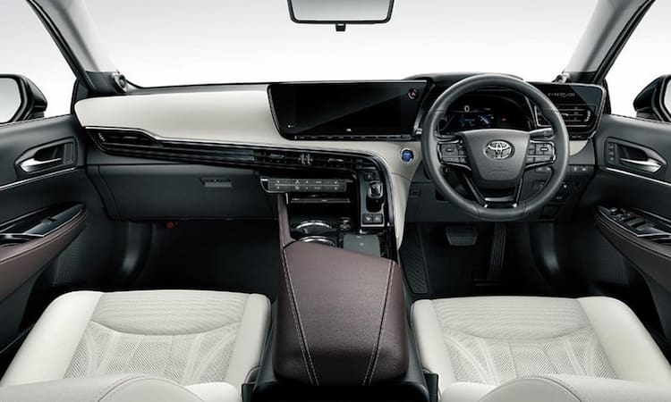 Interior del Toyota Mirai.