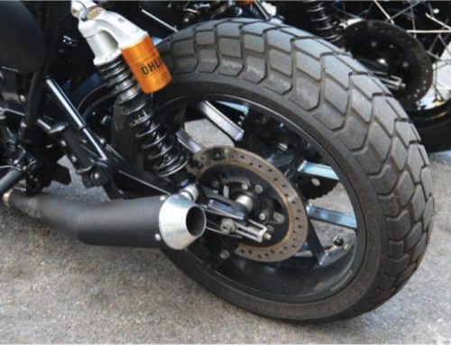 Presión en los neumáticos de una moto