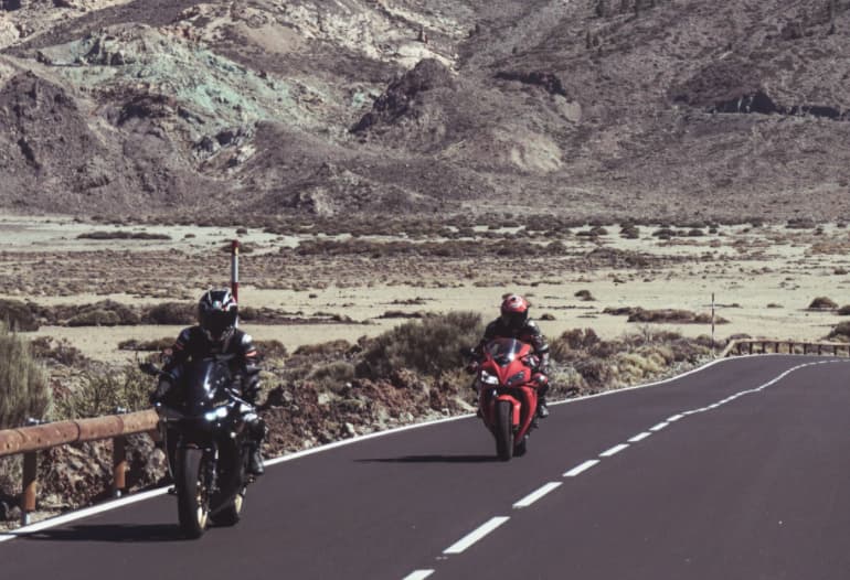 Ruta en moto por Tenerife.