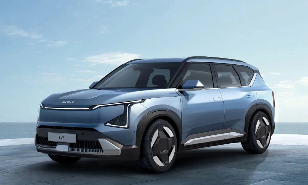 Kia EV5 ¾ delantera - Fuente: revista Motor Mundial