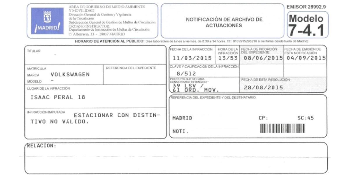 sanciones estacionamiento incorrecto 1