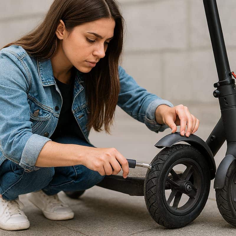 pinchazo rueda patinete
