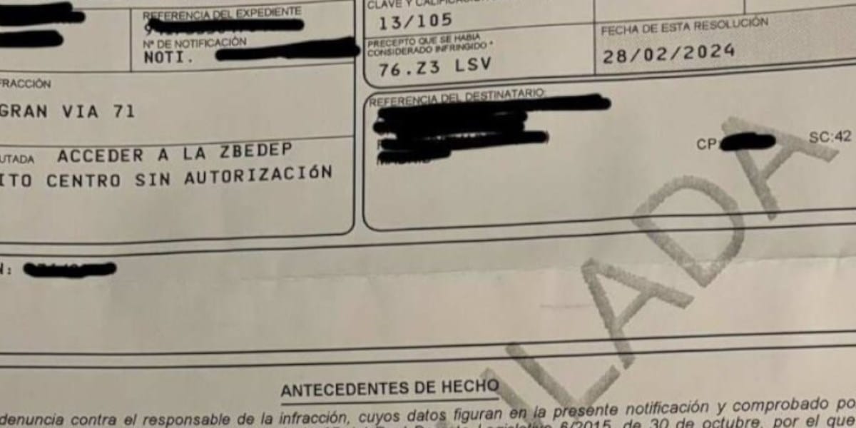 recurrir multa ZBE 3