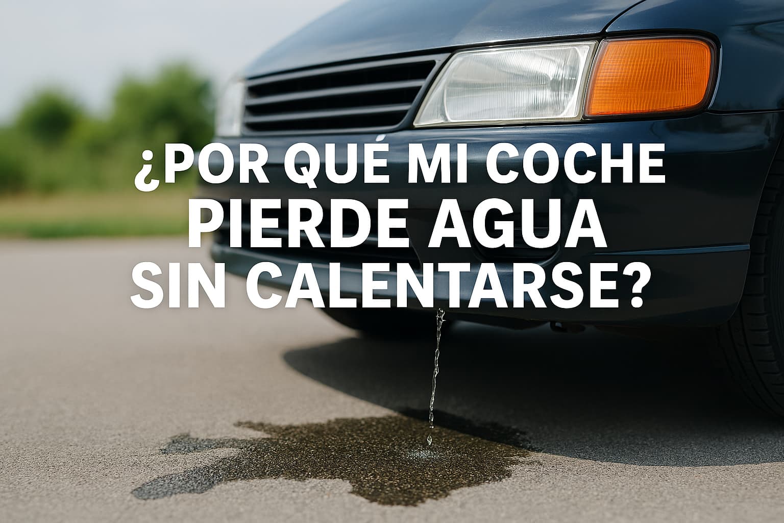 pérdida de agua en coche